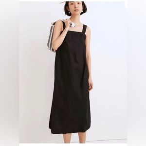 MADEWELL Linen-Cotton Princess-Seamed Midi Dress